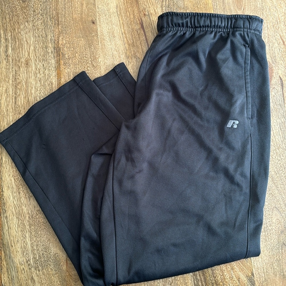 Black & Gray Russel Athletic Pants